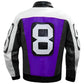 8 Ball Faux Leather Bomber Jacket – 90s Seinfeld David Puddy Retro Style Coat Men’s The Jackeeta