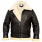 B3 Aviator Bomber Jacket – Real Shearling Leather Flight Coat for Winter Men’s The Jackeeta