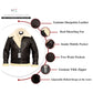 B3 Aviator Bomber Jacket – Real Shearling Leather Flight Coat for Winter Men’s The Jackeeta