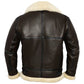 B3 Aviator Bomber Jacket – Real Shearling Leather Flight Coat for Winter Men’s The Jackeeta