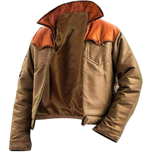 John Dutton Quilted Cotton Jacket – Kevin Costner Yellowstone Cowboy Coat The Jackeeta
