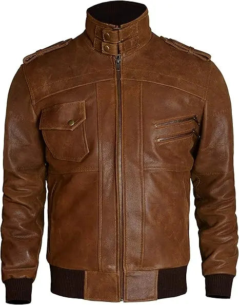 Men's Vintage Café Racer Brando Biker Leather Jacket – Real & Faux Options The Jackeeta