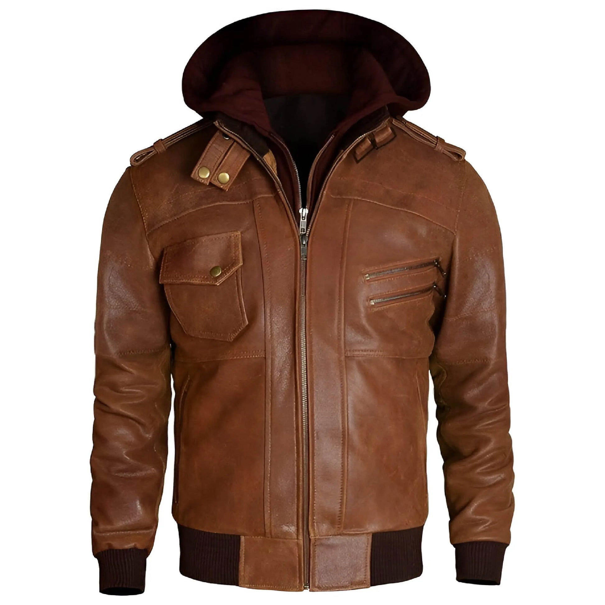 Men's Vintage Café Racer Brando Biker Leather Jacket – Real & Faux Options The Jackeeta