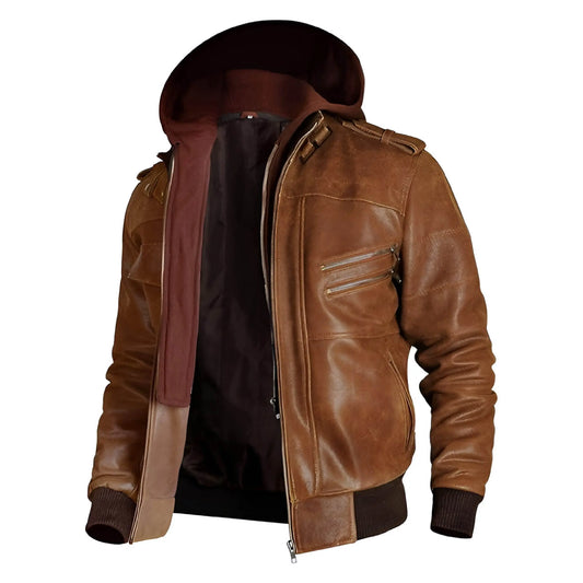 Men's Vintage Café Racer Brando Biker Leather Jacket – Real & Faux Options The Jackeeta