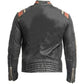 Men's Distressed Café Racer Leather Jacket – Vintage Retro Motorcycle Style The Jackeeta