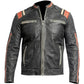 Men's Distressed Café Racer Leather Jacket – Vintage Retro Motorcycle Style The Jackeeta