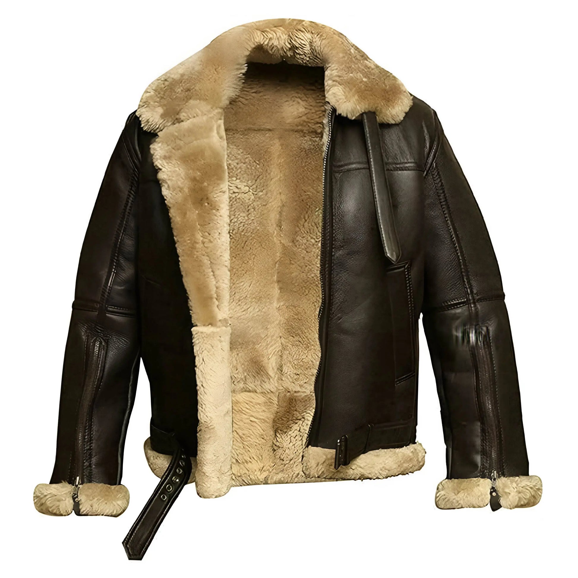 RAF B3 Shearling Aviator Bomber Jacket – Men’s Sheepskin Leather The Jackeeta
