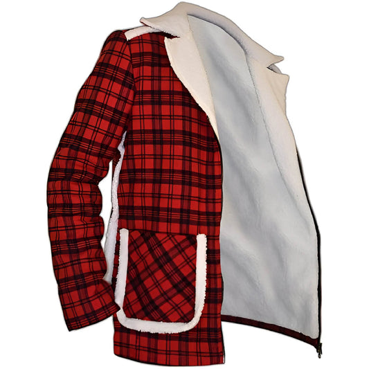 Ryan Reynolds Deadpool Red Shearling Jacket – South Beach Leather The Jackeeta