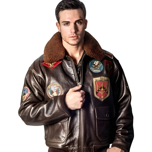 Top Gun Official Signature Series Bomber Jacket – Men's Aviator Style The Jackeeta